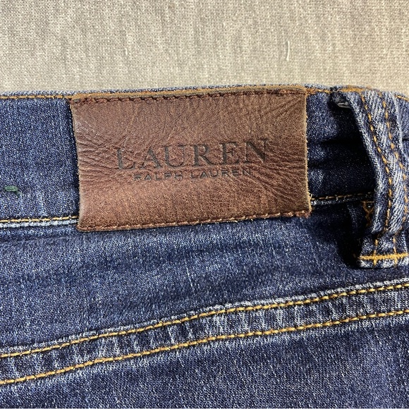 Lauren Ralph Lauren Women’s Jeans Size 10 Mid Rise Straight Leg Medium Wash Blue - Picture 12 of 12